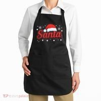 Funny Santa SantaS Favorite Ho Matching Couple Christmas Apron thumb 2