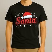 Funny Santa SantaS Favorite Ho Matching Couple Christmas T-Shirt thumb 3
