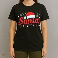 Funny Santa SantaS Favorite Ho Matching Couple Christmas T-Shirt thumb 4