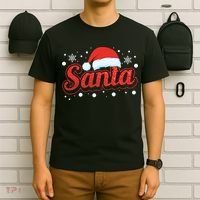 Funny Santa SantaS Favorite Ho Matching Couple Christmas T-Shirt thumb 6
