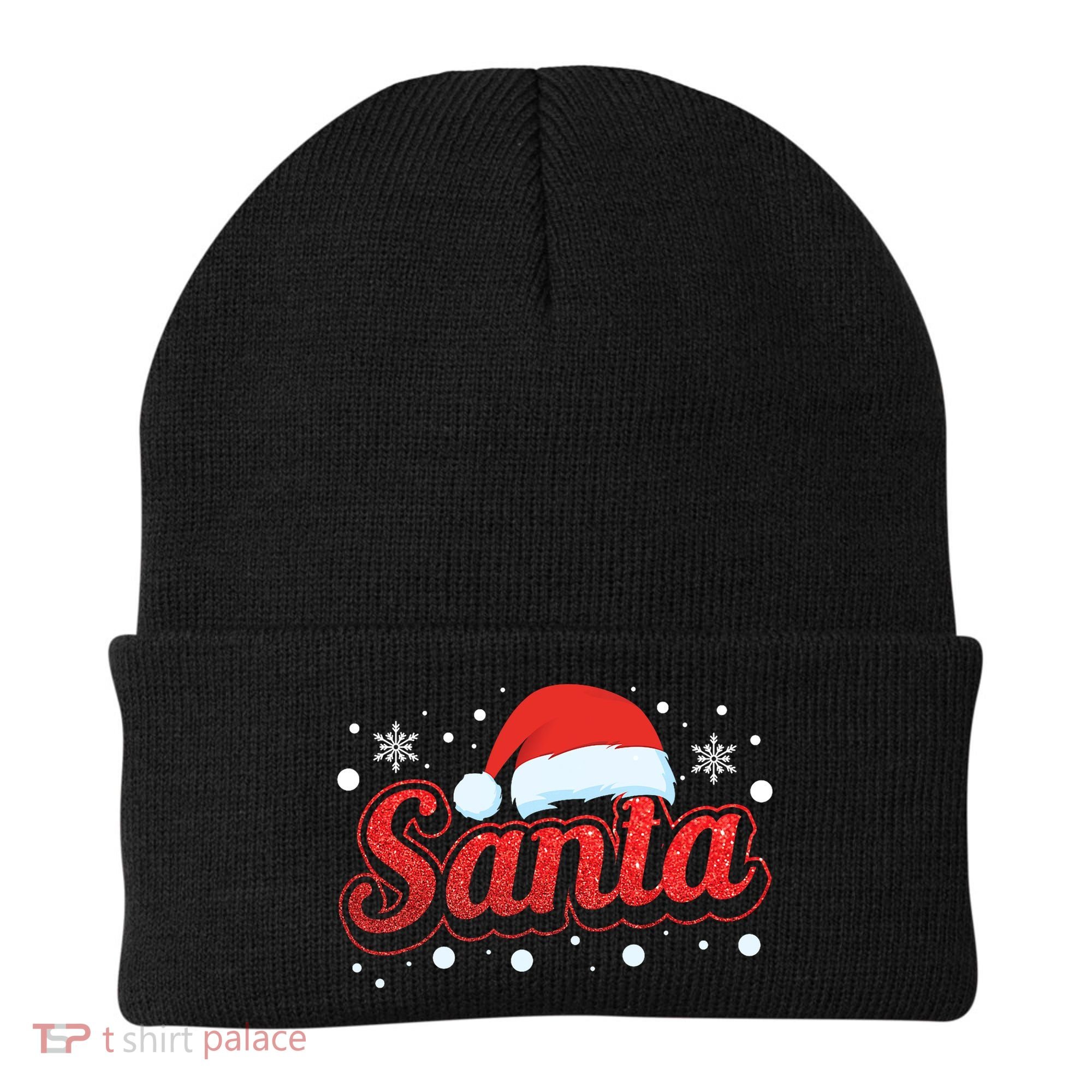 Funny Santa SantaS Favorite Ho Matching Couple Christmas Beanie