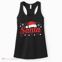 Funny Santa SantaS Favorite Ho Matching Couple Christmas Women's Tank Top thumb 0
