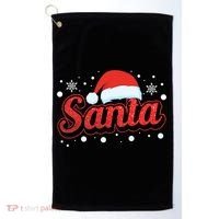Funny Santa SantaS Favorite Ho Matching Couple Christmas Golf Towel thumb 0