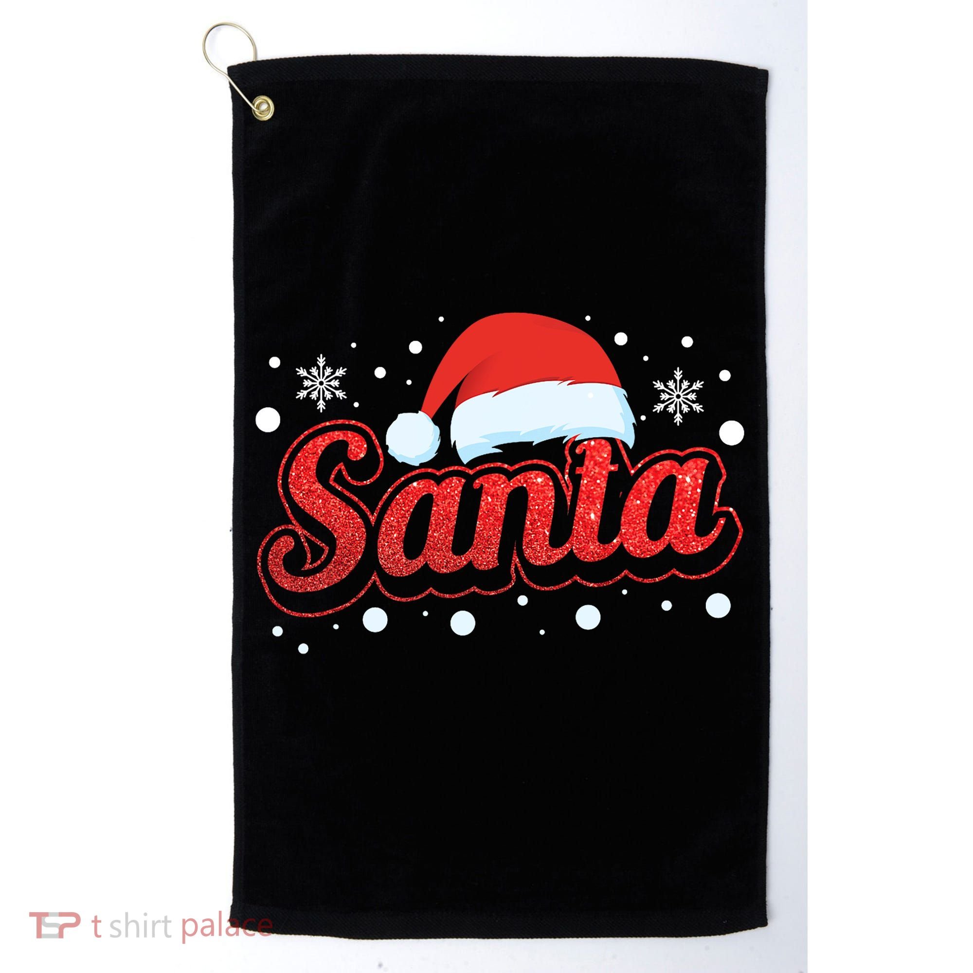 Funny Santa SantaS Favorite Ho Matching Couple Christmas Golf Towel