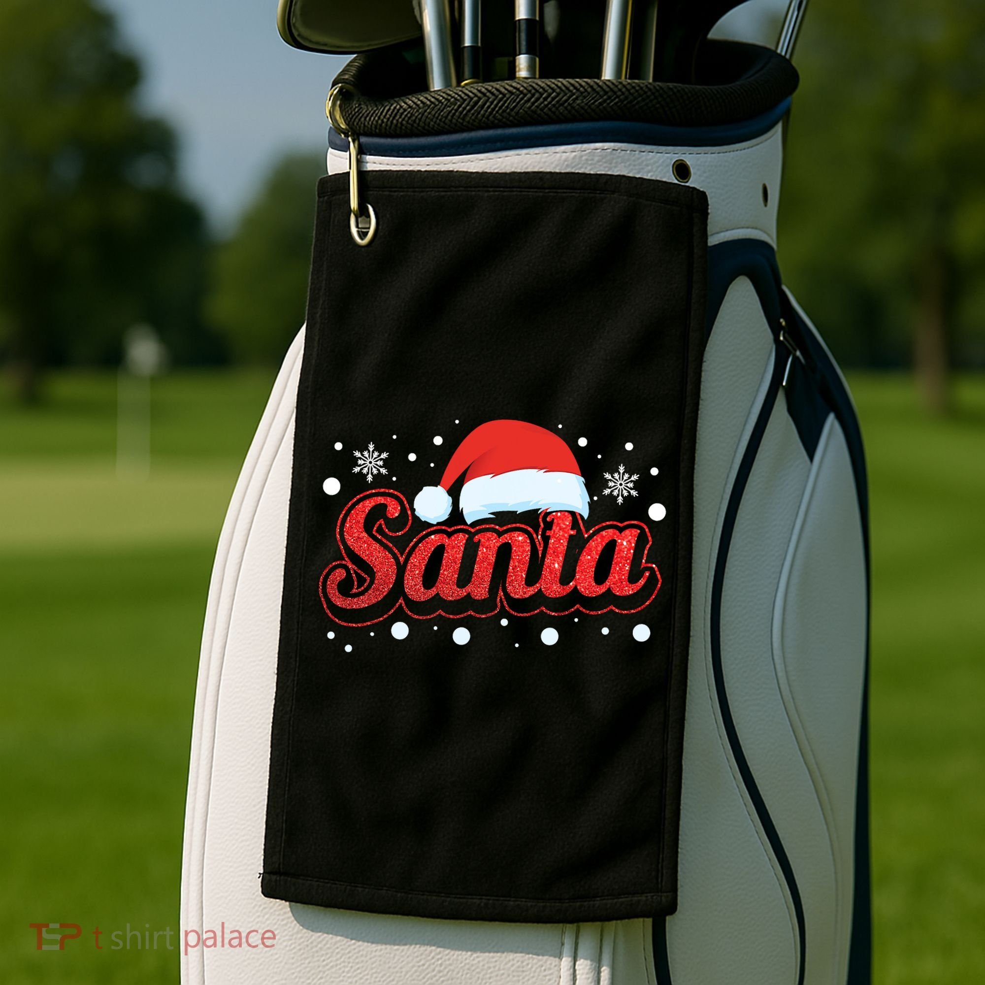 Funny Santa SantaS Favorite Ho Matching Couple Christmas Golf Towel