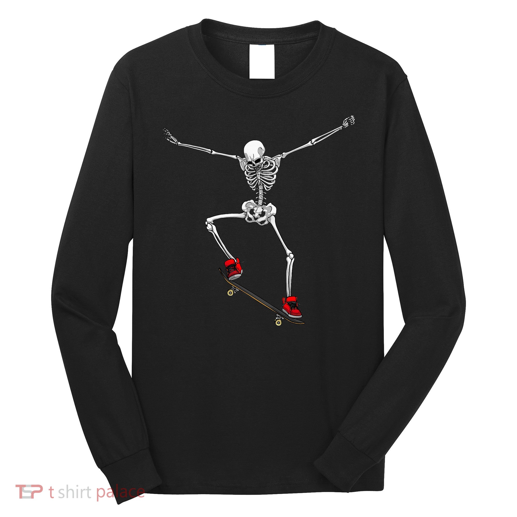 Funny Skateboarding Skateboard Skateboarder Long Sleeve Shirt