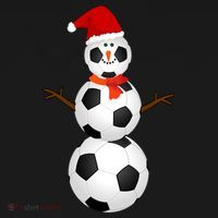 Funny Soccer Snow Christmas Xmas Soccer Lovers For Boys Funny Gift Women's Hoodie thumb 2
