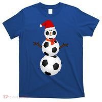 Funny Soccer Snow Christmas Xmas Soccer Lovers For Boys Funny Gift T-Shirt thumb 0