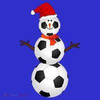 Funny Soccer Snow Christmas Xmas Soccer Lovers For Boys Funny Gift T-Shirt thumb 7