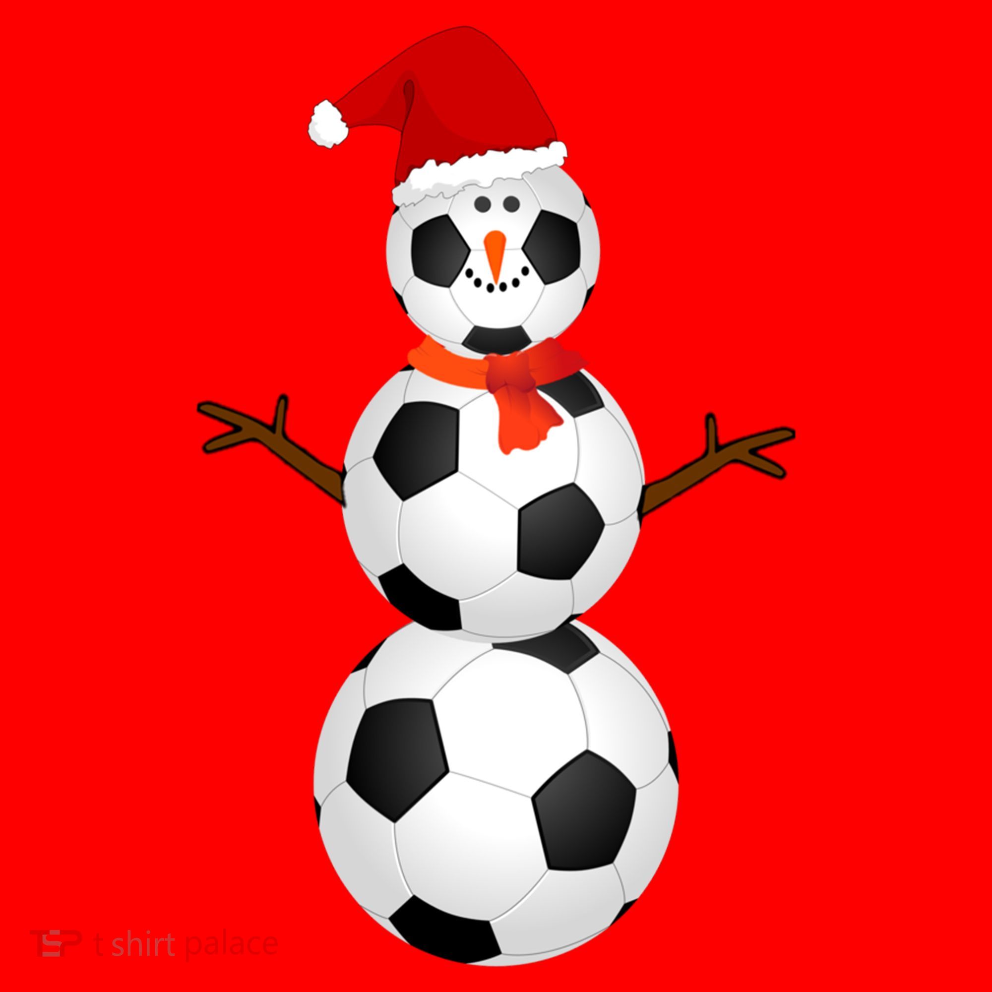 Funny Soccer Snow Christmas Xmas Soccer Lovers For Boys Funny Gift Santa Hat