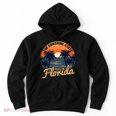 Florida Sunset Throwback Design Classic Hoodie