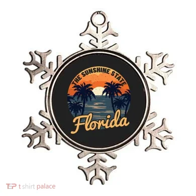 Florida Sunset Throwback Design Classic Ornament