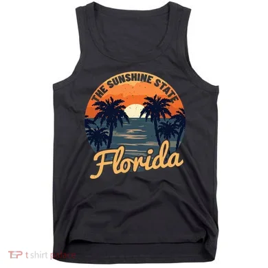 Florida Sunset Throwback Design Classic Tank Top