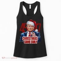Funny Santa Trump Christmas Came Early 47th President Xmas Women's Tank Top thumb 0