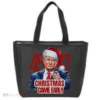 Funny Santa Trump Christmas Came Early 47th President Xmas Tote Bag thumb 0
