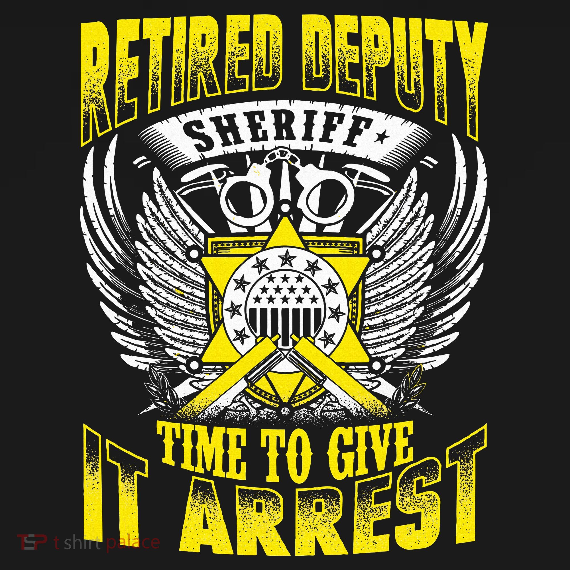 Funny Sheriff T Retired Deputy Sheriff Doggie Tank