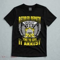 Funny Sheriff T Retired Deputy Sheriff T-Shirt thumb 5