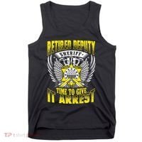 Funny Sheriff T Retired Deputy Sheriff Tank Top thumb 0