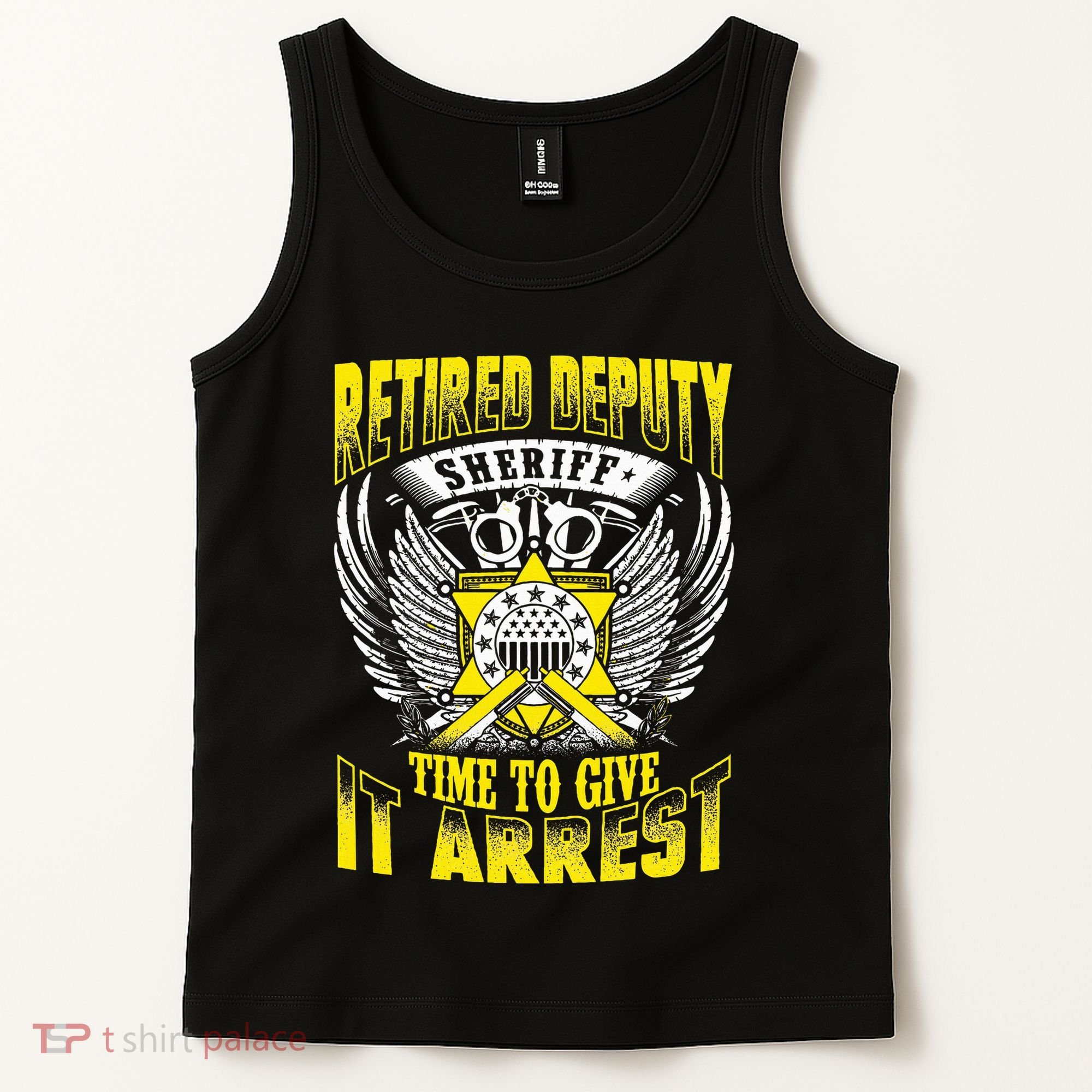 Funny Sheriff T Retired Deputy Sheriff Tank Top