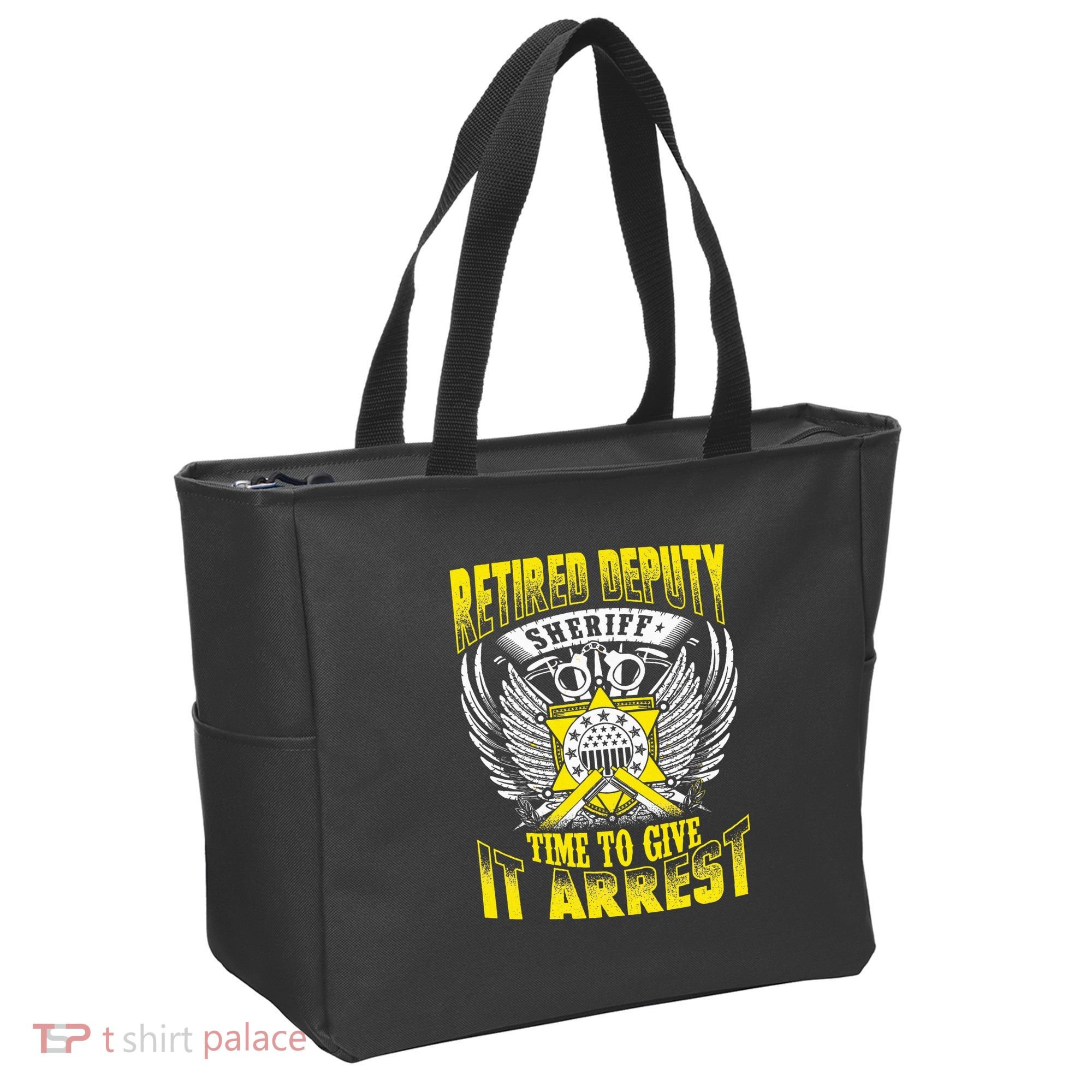 Funny Sheriff T Retired Deputy Sheriff Tote Bag
