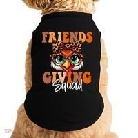 Friends Squad Thanksgiving Turkey Face Leopard Doggie Tank thumb 0