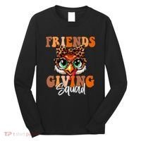 Friends Squad Thanksgiving Turkey Face Leopard Long Sleeve Shirt thumb 0