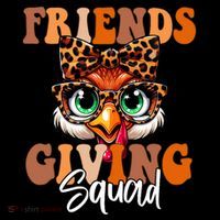 Friends Squad Thanksgiving Turkey Face Leopard Bucket Hat thumb 4