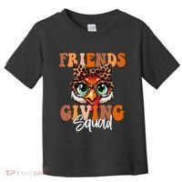 Friends Squad Thanksgiving Turkey Face Leopard Toddler T-Shirt thumb 0