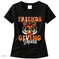 Friends Squad Thanksgiving Turkey Face Leopard Women's T-Shirt thumb 0