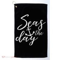 Funny Seas The Day Cruise Golf Towel thumb 0