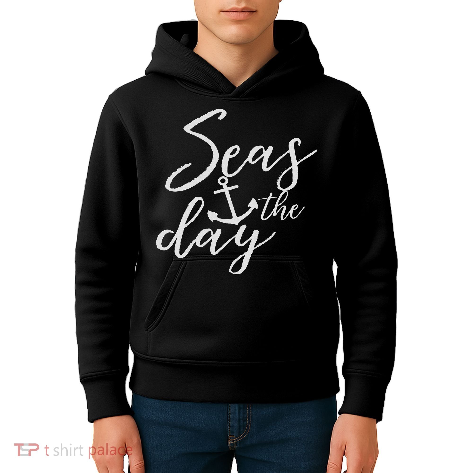 Funny Seas The Day Cruise Kids Hoodie