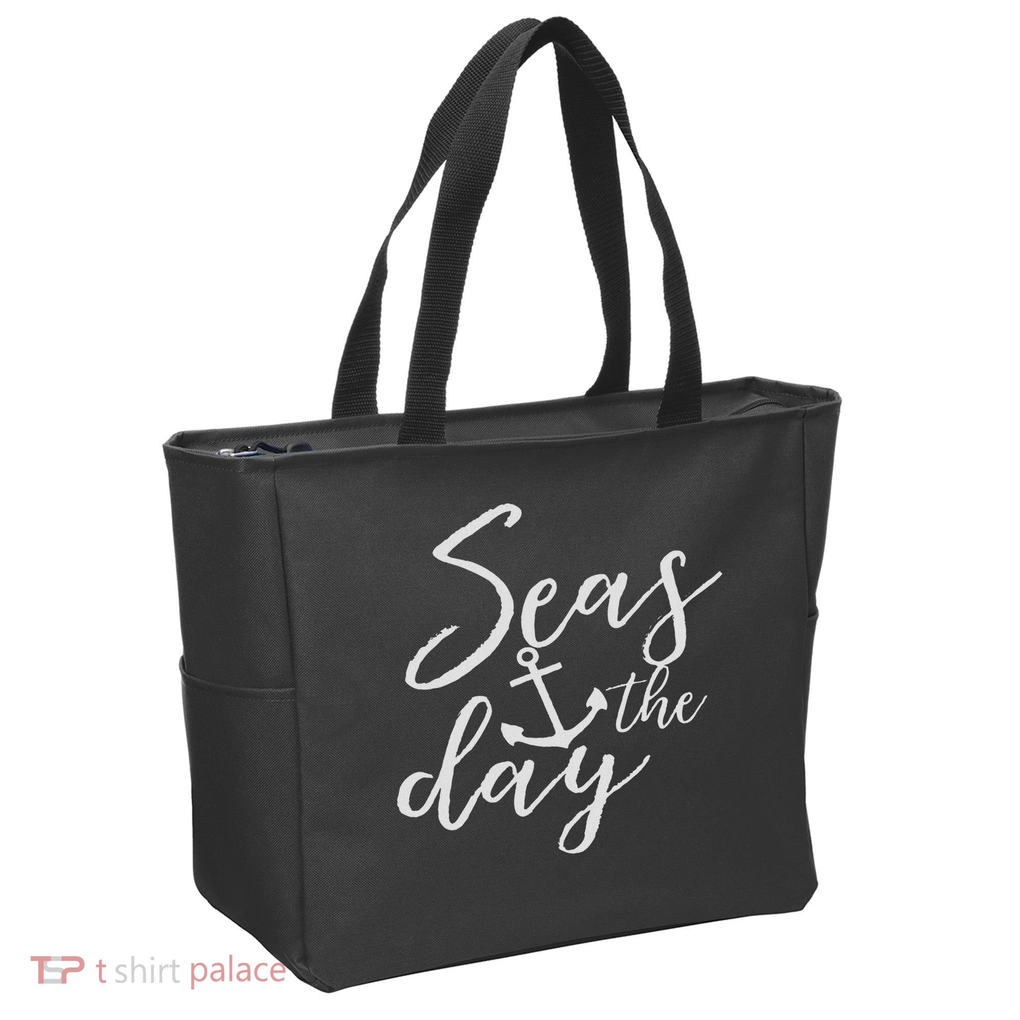 Funny Seas The Day Cruise Tote Bag