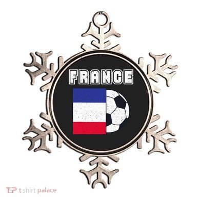 France Soccer Team Flag Ornament