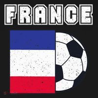 France Soccer Team Flag Ornament thumb 1
