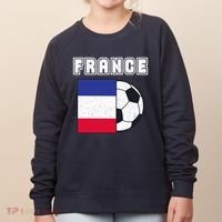 France Soccer Team Flag Women's Sweatshirt thumb 0