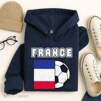 France Soccer Team Flag Hoodie thumb 4