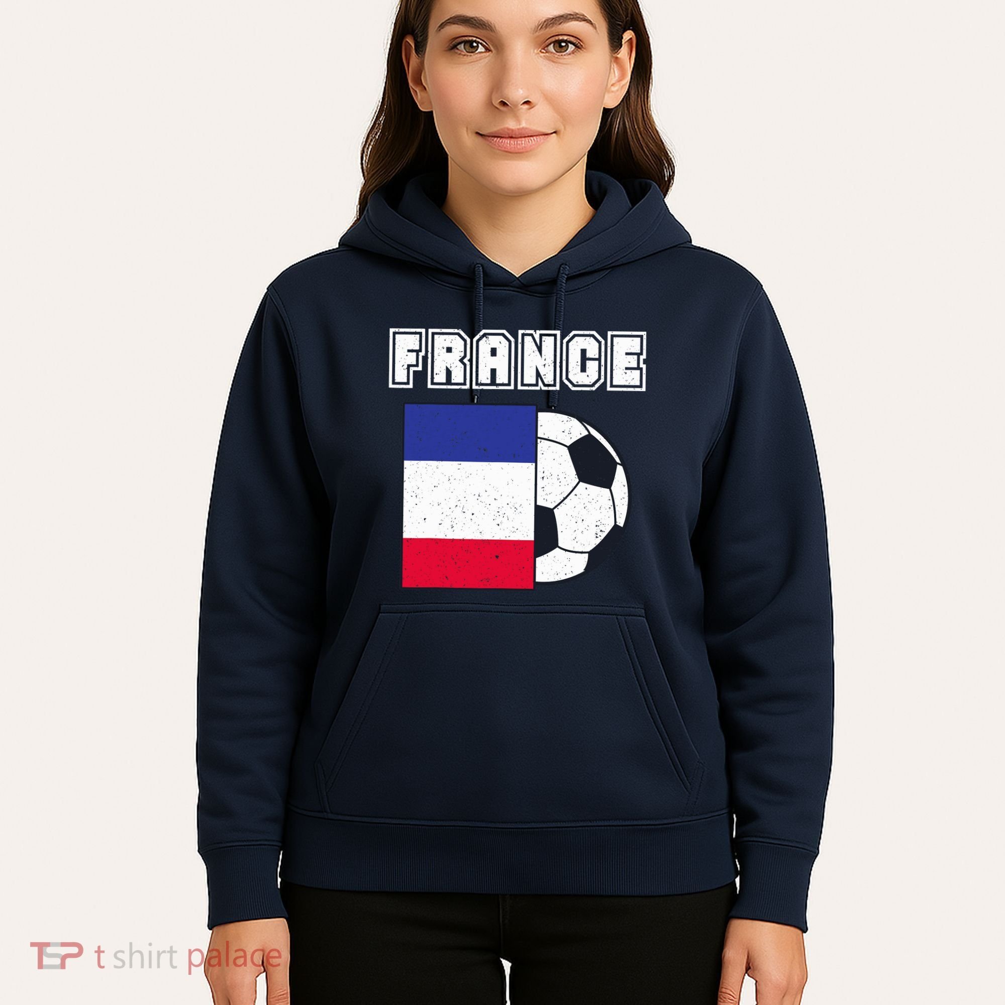 France Soccer Team Flag Hoodie