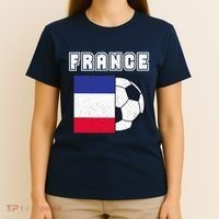 France Soccer Team Flag T-Shirt thumb 4