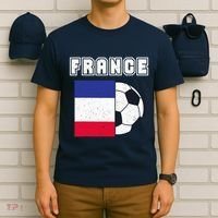 France Soccer Team Flag T-Shirt thumb 6