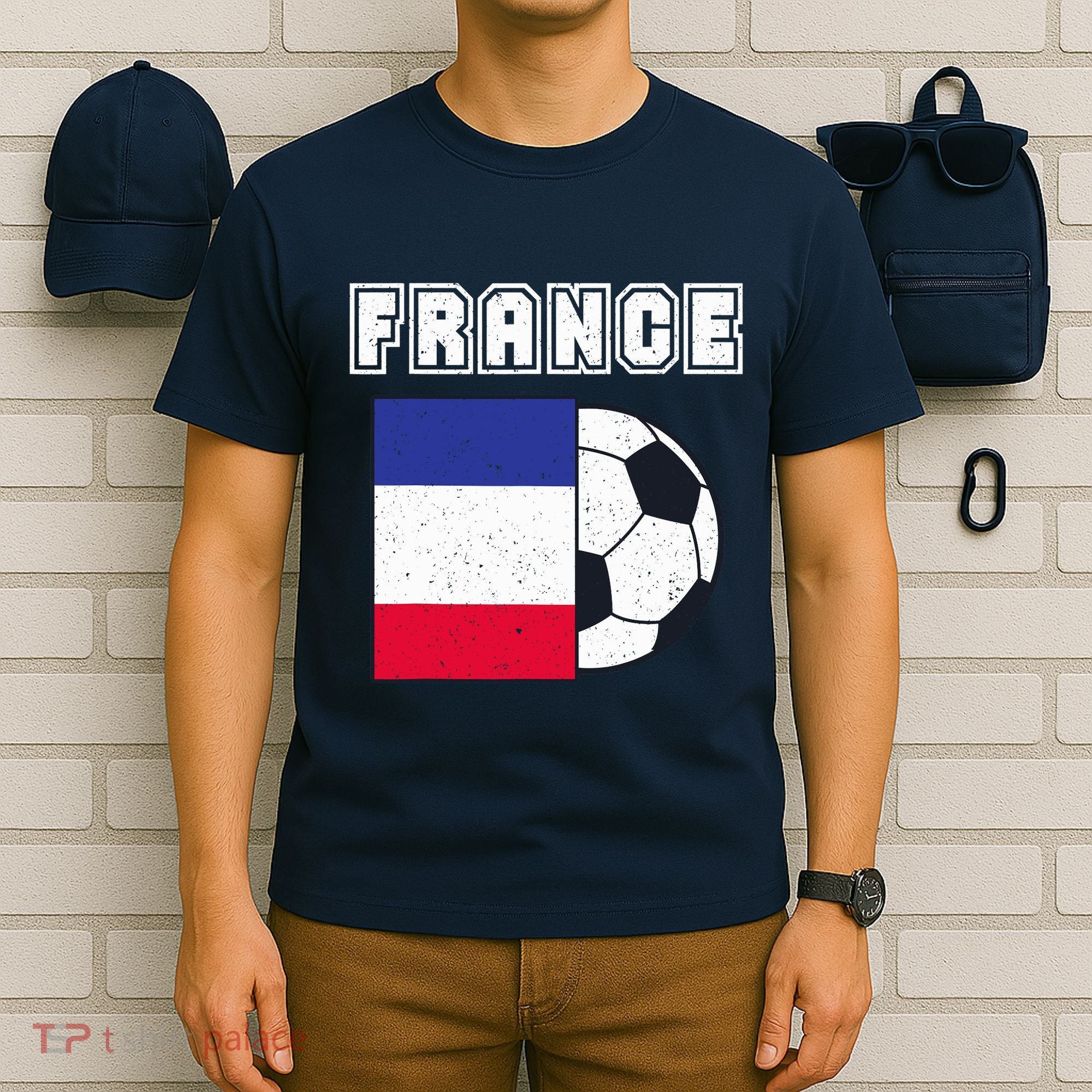 France Soccer Team Flag T-Shirt