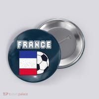 France Soccer Team Flag Button thumb 0