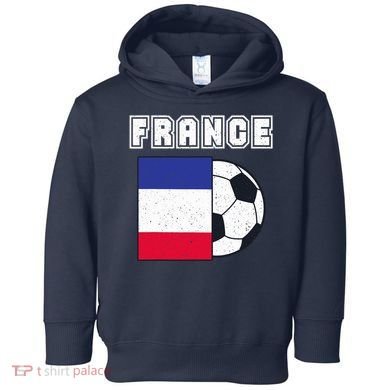 France Soccer Team Flag Toddler Hoodie