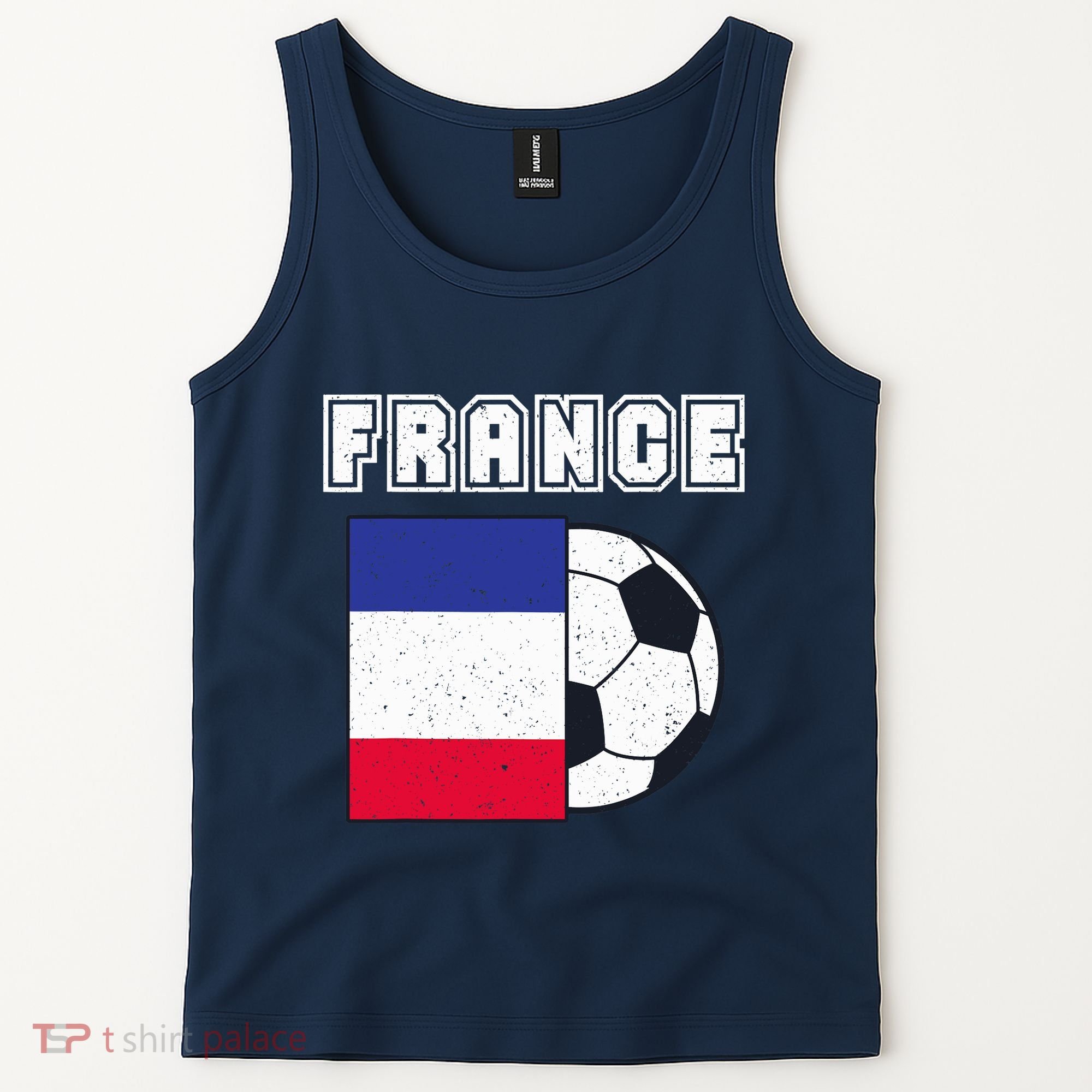 France Soccer Team Flag Tank Top