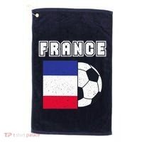 France Soccer Team Flag Golf Towel thumb 0