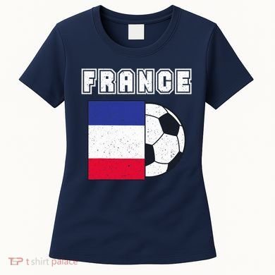 France Soccer Team Flag Women's T-Shirt