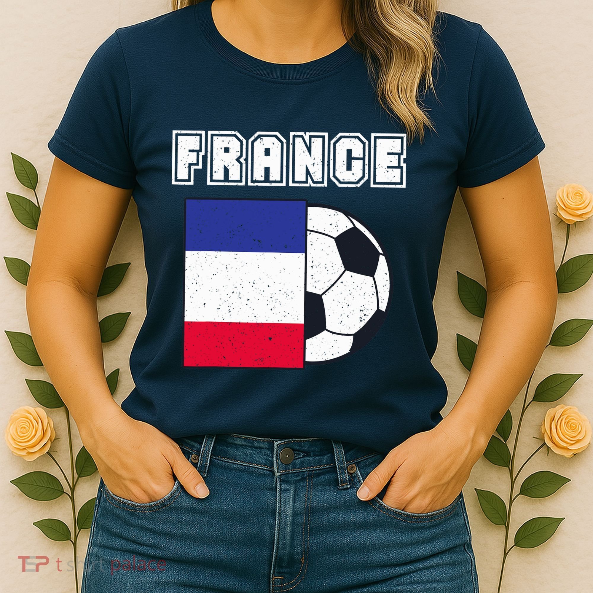 France Soccer Team Flag Women's T-Shirt
