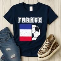 France Soccer Team Flag Women's T-Shirt thumb 3
