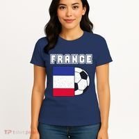 France Soccer Team Flag Women's T-Shirt thumb 4