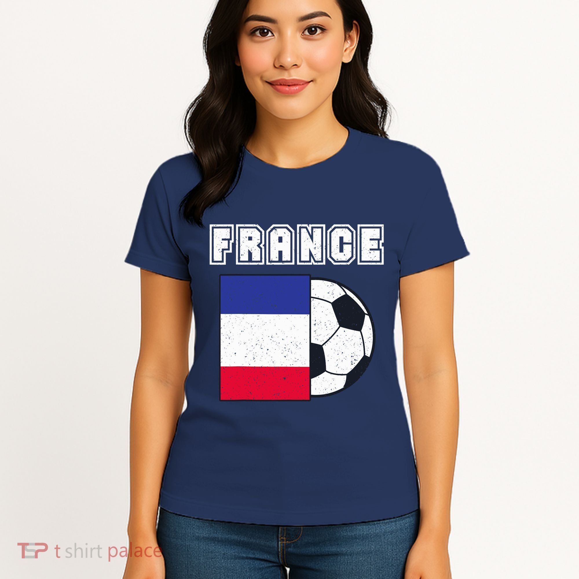 France Soccer Team Flag Women's T-Shirt