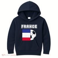 France Soccer Team Flag Kids Hoodie thumb 0